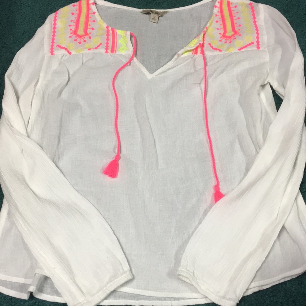 Decree White Flowy Top